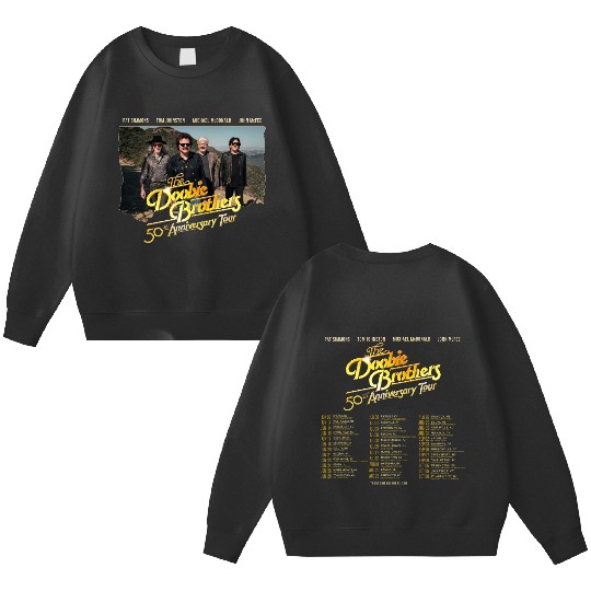 The Doobie Brothers 2023 Tour Double Sided Sweatshirts, The Doobie Brothers 50th Anniversary Tour Double Sided Sweatshirts