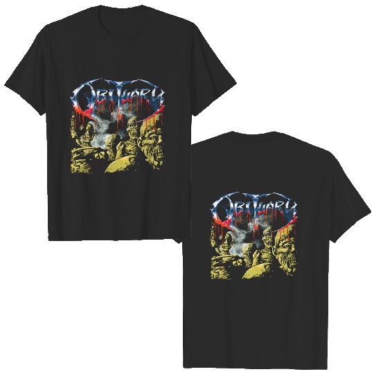 Discover Vintage Obituary Back From The Dead 90s t shirt
