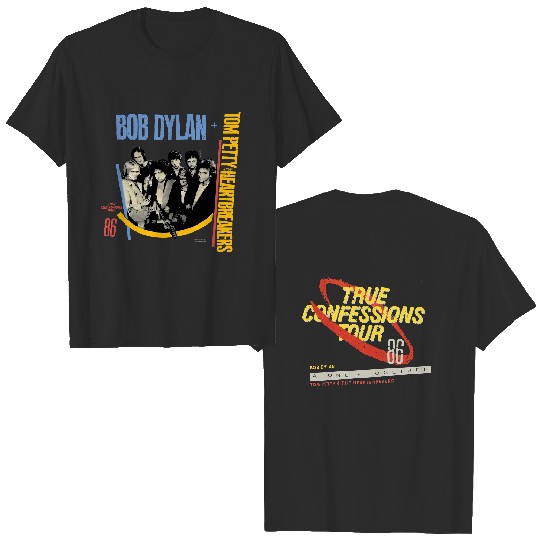 Tom Petty T-Shirt from 1986 True Confessions tour with Bob Dylan T-Shirt