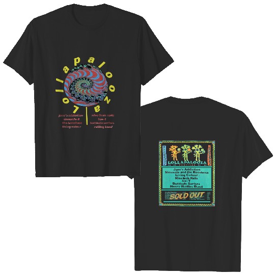 Lollapalooza T-Shirt, Vintage 1991 Lollapalooza Tour T-Shirt