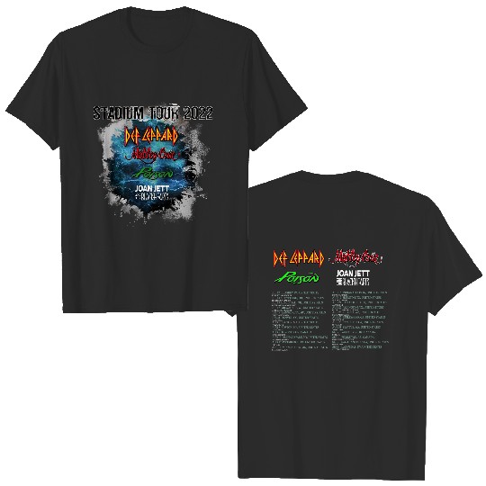 The Stadium Tour Motley Crue Def Leppard Poison Joan Jett & the Blackhearts Shirt