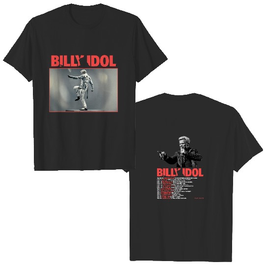 Billy Idol Tour 2023 Unisex 2-Side T-Shirt, Billy Idol Tour 2023 Shirt