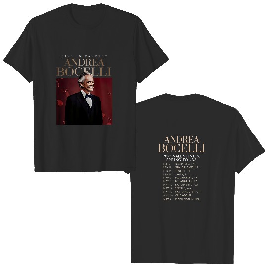 Andrea Bocelli Valentine and Spring Tour 2023 Shirt