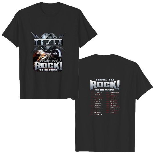 Tesla Rock Band 2023 Tour Dates T-Shirt