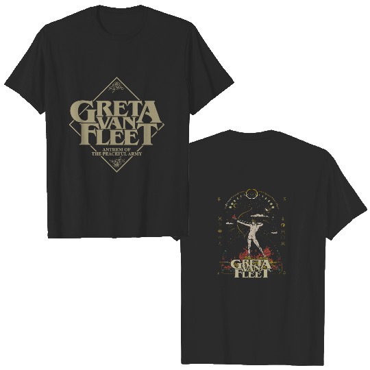 Discover Greta Van Fleet 2 Side Shirt, Greta Van Fleet Merch, Greta Van Fleet Shirt, Retro GV Flee Shirt