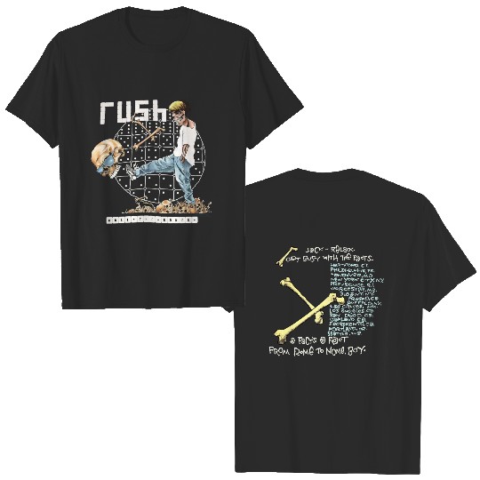 Discover Vintage 1991 RUSH Rolling the Bones Pushead Deadstock T-Shirt