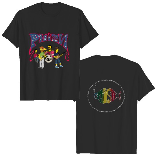 Phish Simpsons T-Shirt, Retro Style Phish Simpsons Graphic Tee