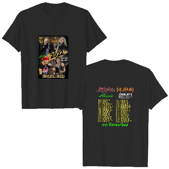 The Stadium Tour Motley Crue Def Leppard Poison Joan Jett & The Blackhearts Shirt
