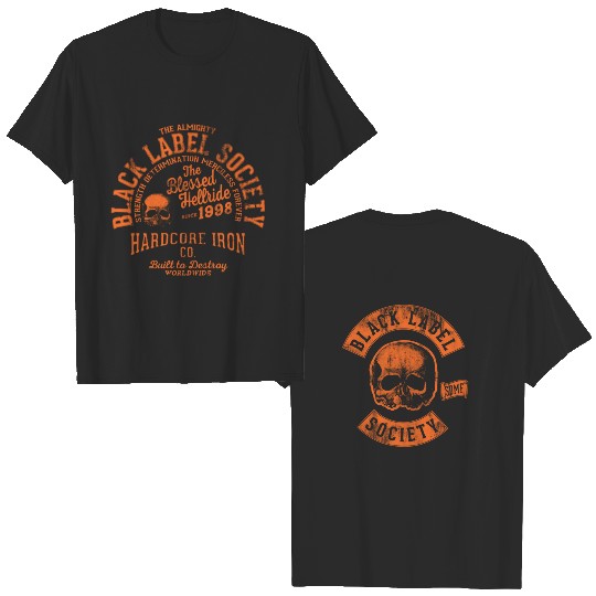 Black Label Society Zakk Wylde Orange Print Tee T-Shirt
