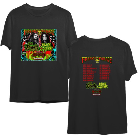 Rob Zombie and Alice Cooper  Freaks on Parade Tour Shirt