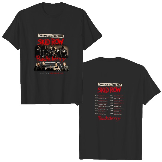 SKIDD ROW Shirt Buck Cherry Shirts The Gang's All Here Tour 2023 T-Shirt