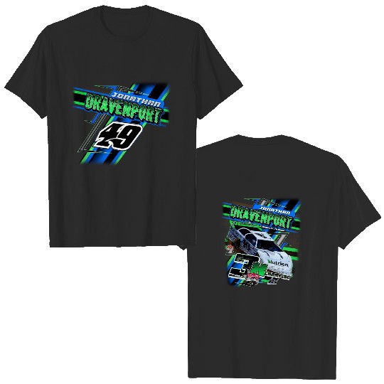 Jonathan Davenport Late Model Dirt Track Blue Racing Graphic T-Shirt