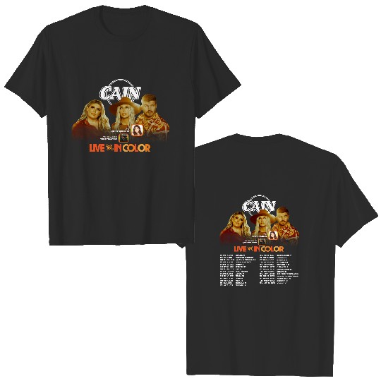 Cain Band Shirt Live And In Color Shirts Cain Band Tour 2023 T-shirt