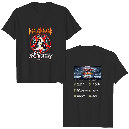 World Tour 2023 Motley Crue X Def Leppard T-Shirt, Def Leppard Band Shirt