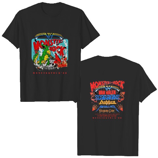 Monster Of Rock Shirt, Vintage 1988 Monster Of Rock Tour Concert Shirt