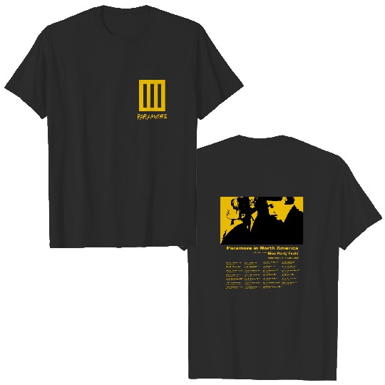 Paramore 2023 Tour 2 Sided Shirt, Paramore In North America Tour Fan Merch