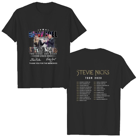 2023 Billy Joel Stevie Nick Two Icons One Night Shirt
