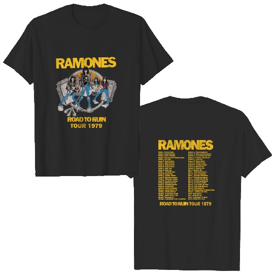 Ramones Road To Ruin Tour 1979 T-Shirt