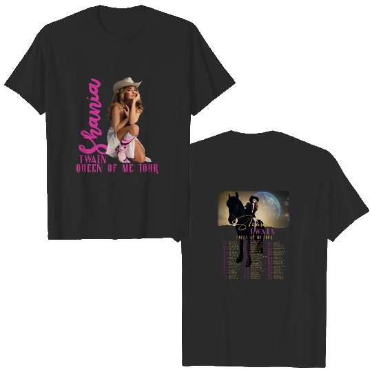 Queen Of Me Tour 2023 Shania Twain Double Sided Shirt