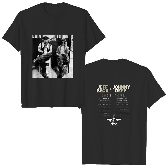 Jeff Beck and Johnny Depp 2022 Tour Shirt, Jeff Beck and Johnny Depp Tour