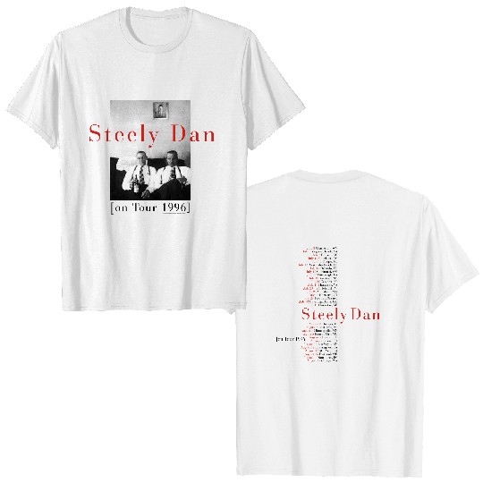 Steely Dan on Tour 1996 Unisex T-shirt, Steely Dan Rock Band 90s Tour Concert
