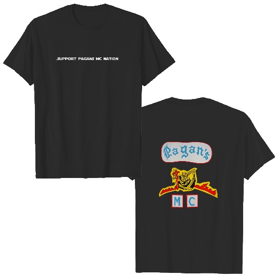 Discover Motorcycle Rider Gifts Pagans Double Sided T Shirts Motorcycle Club Support Double Sided T Shirts