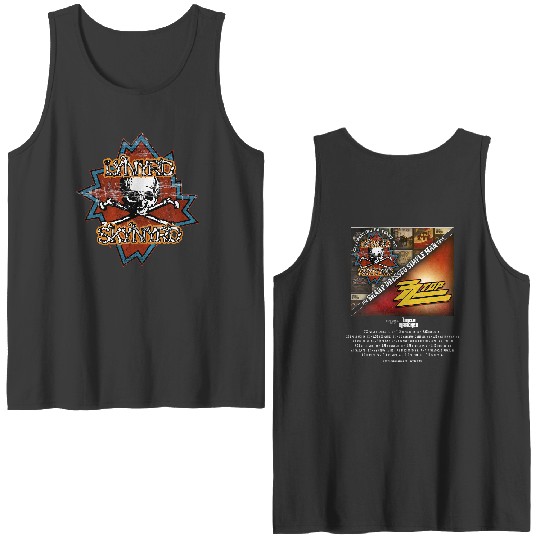 Lynyrd Skynyrd ZZ Top Tour 2023 Double Sided Tank Tops, ZZ Top World Tour 2023 Double Sided Tank Tops