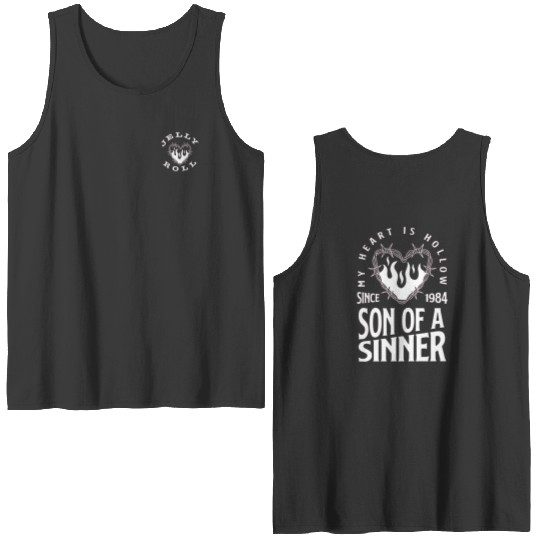 Jelly Roll son of a sinner cowhide Double Sided Tank Tops country