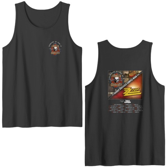 Lynyrd Skynyrd Tour 2023 Double Sided Tank Tops, The Sharp Dressed Simple Man Tour 2023 Double Sided Tank Tops