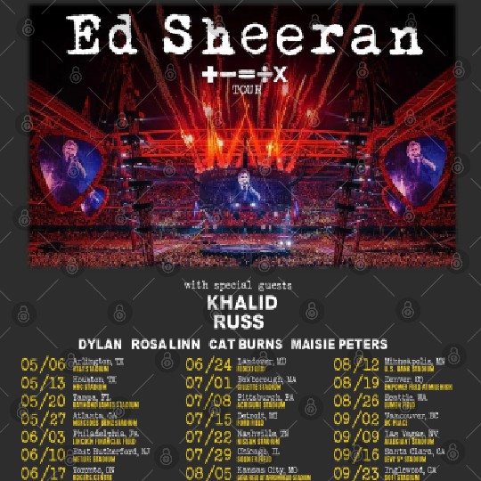 Mathematics Tour 2023 Ed Shee Merch Double Sided Tank Tops