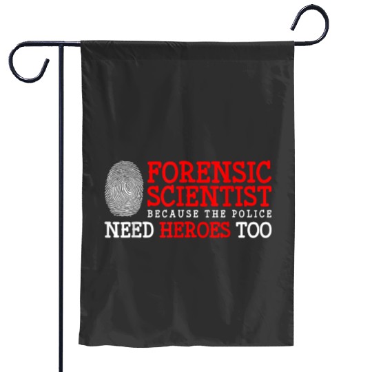 Discover criminology forensics coroner and funny forensic science Garden Flags