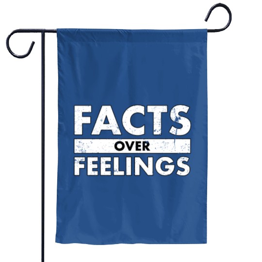 Facts Over Feelings Right Conservative Republican Garden Flags