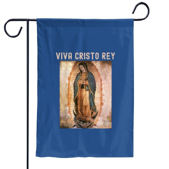 Discover Viva Cristo Rey Catholic Cristeros Garden Flags