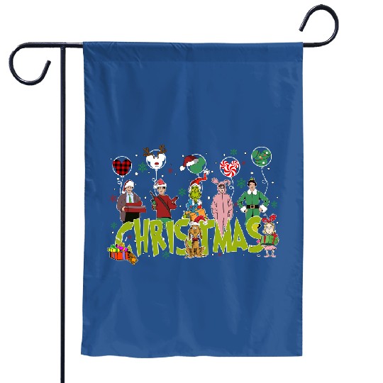 funny character Garden Flags, funny character Movie Garden Flags, funny character Christmas Garden Flags