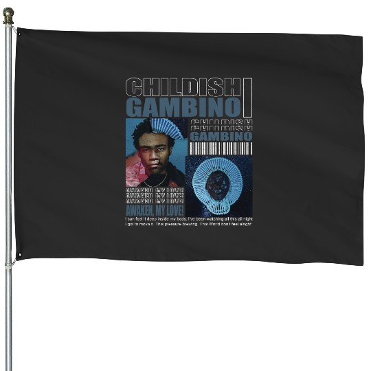 Childish Gambino Awaken, My Love House Flags Hip Hop 90s Vintage