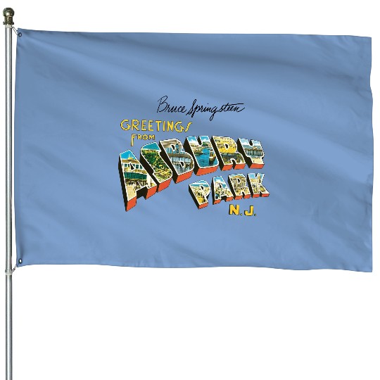 Vintage Bruce Springsteen House Flags, Bruce Springsteen House Flags