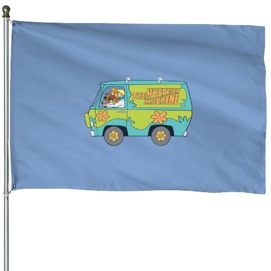Discover The Mystery Machine Left Side House Flags