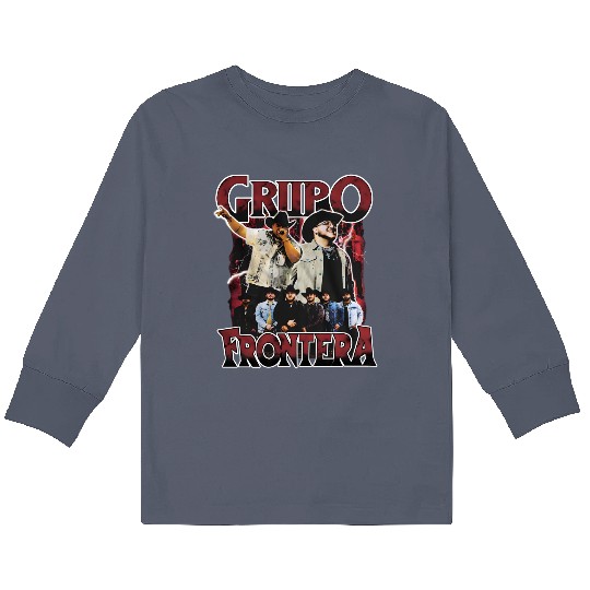 Discover Grupo Frontera  vintage look Kids Long Sleeve T Shirts