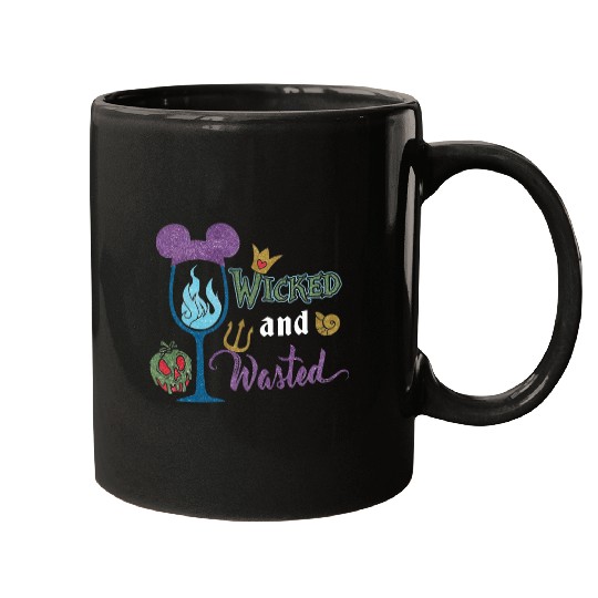 Discover Get Now Wicked and Wasted - Magical Villain Drinking Glitter Shirt - Magical Glitter Shirt - Epcot Food and Mugs
