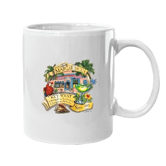 Jimmy Buffett Margaritaville Mugs, Yellow Haze Jimmy Buffett Mug, Margaritaville Mug