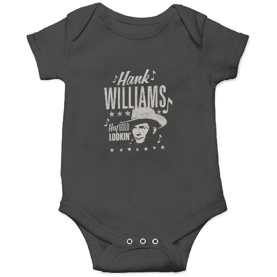 Hank Williams Mens Good Lookin Portrait Onesies