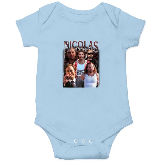 Nicolas Cage Vintage Unisex Onesies, Vintage Nicolas Cage Onesies