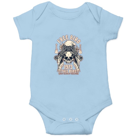 Lynyrd Skynyrd Onesies, Oversized Onesies, Classic Rock, Vintage, Vintage Onesies, Retro Vintage Onesies, Trendy Gifts, Free Bird