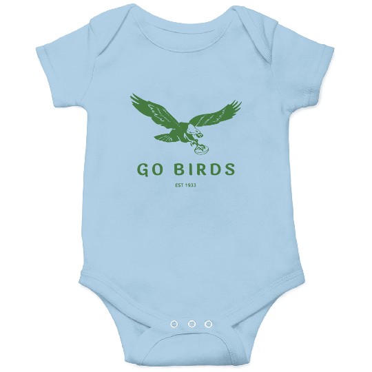 Go Birds Vintage Eagles Crewneck, Philly Football Onesies