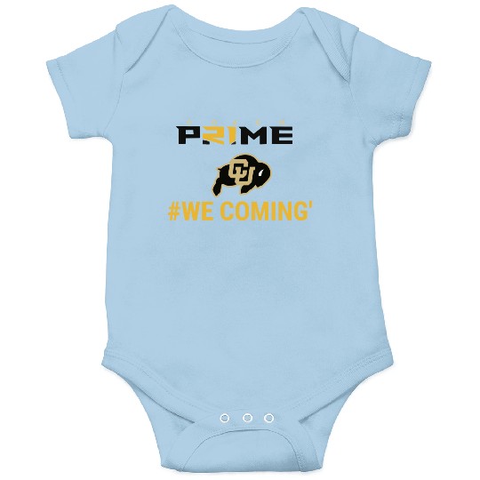 Discover Coach Prime  We Coming  Colorado Football Onesies