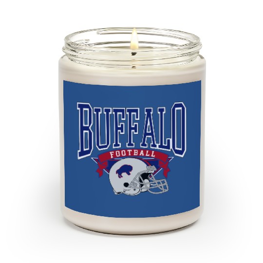 Discover Buffalo Football Scented Candles, Bills Football Scented Candles, Bills Scented Candles, Buff Football Quarter Back, Red & Blue Football, Bills Scented Candles