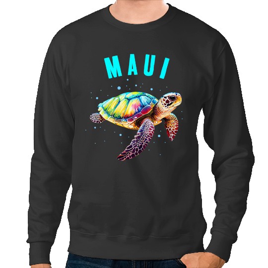 Discover maui hawaii vacation 2023 sea turtle matching family group Sweatshirts