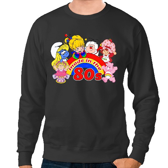Made in 80s Cartoon Sweatshirts, Friends 80's Cartoons Sweatshirts, Vintage Sweatshirts, Rainbow Brite