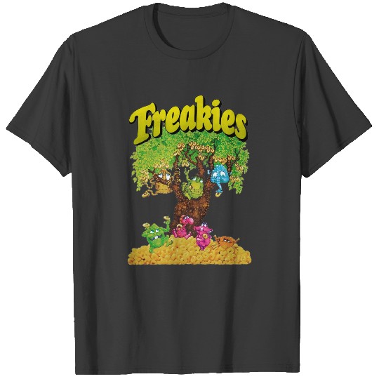 All The Freakies Cereal Characters, Their Freakies Tree, and The Freakies Logotype | Active T-Shirt