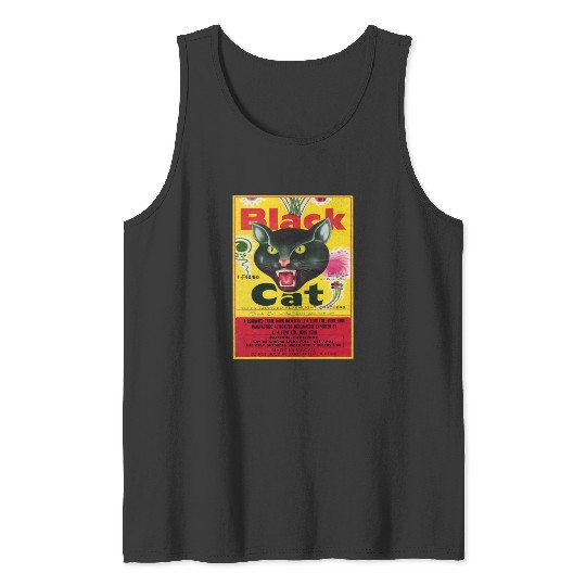 Black Cat Firecrackers Tank Tops